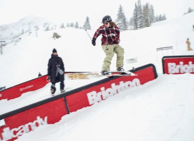 Winner of Men’s Open Ski Tucker Fitzsimons.