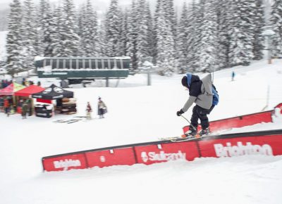 Bagerd Baker- third at Men’s Open Ski during 2019 Slug Games at Brighton.