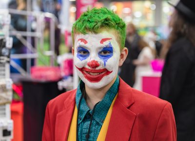 Ryder's cosplay of the newest version of the Joker from the upcoming film starring Joaquin Phoenix. Photo: @Lmsorenson