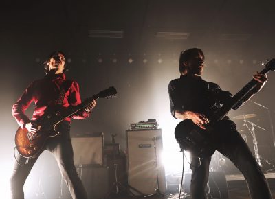 Kristofer Steen and Jon Brännström of Refused playing in Salt Lake City. Photo: @Lmsorenson