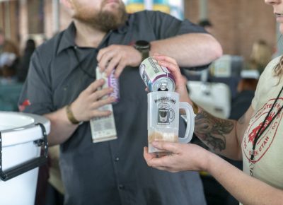 Roosters Brewing Co. pouring some beer. Photo: Jayson Ross