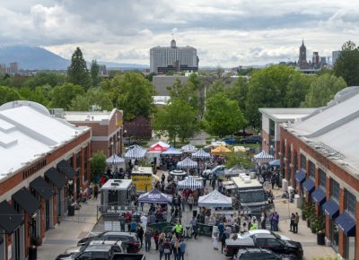 View of what was going on outside at Slug Mag's Brewstillery. Photo: Jayson Ross