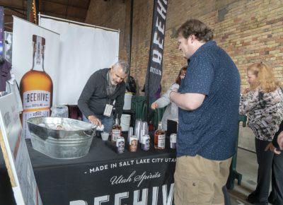 Beehive Distilling mixing up a drink for a participant. Photo: Jayson Ross