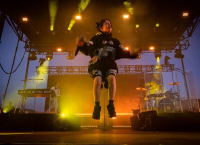 Billie Eilish levitates. Photo: Colton Marsala