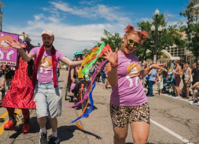 The weather cleared up just in time for PRIDE this year giving parade walkers all the sunlight to bask in.