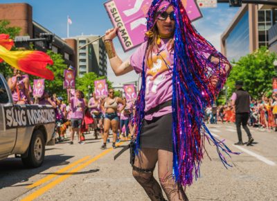 SLUG Editor Angela Brown takes to the runway to show off her badassery.