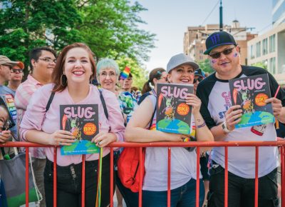 The SLUG crew was looking fresh in pink.