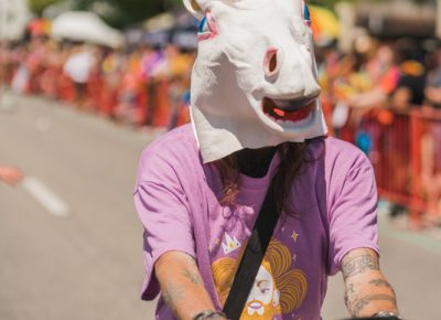 Even unicorns came out to walk alongside the SLUG crew!