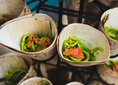 The spaghetti verde with basil pesto and seaweed salad (finished with tuna) was a Tastemakers crowd favorite from Stoneground Kitchen.