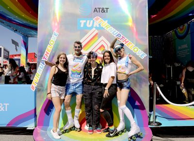 Plenty of photo ops and tons of energetic volunteers jump in for a shot at Loveloud 2019.