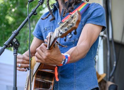 Keyvin Vandyke performing on stage.