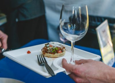 The wine and food plates at Eat Drink SLC made for a perfect travel dish.