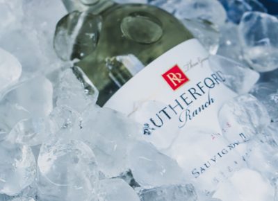 Rutherford Ranch wine gets put on ice while it awaits its next vessel.