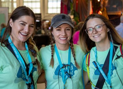 (L-R) Chelsea Hyde, Marykate Garland and Shelbey Lang keep their cool on the third day of Craft Lake City.