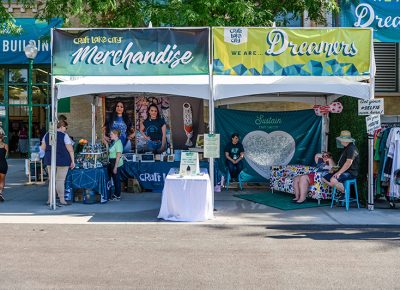 Craft Lake City Merch booth.