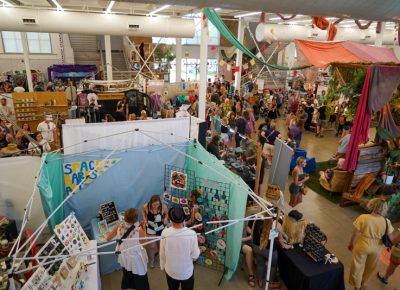 An overview of the Exhibitors area.