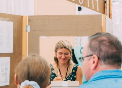 Hand Drawn Photo Booth is one of our favorite parts of the DIY Fest every year!