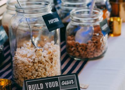 Harmons had a build-your-own-trail-mix bar for you to take your snacks on the road while you wander the Festival.