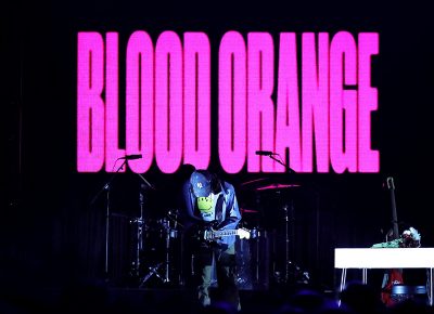 Blood Orange takes up a guitar and strums in the dark.