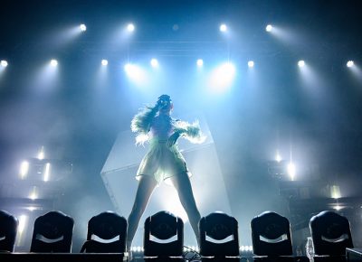 British star Charli XCX kicks off her performance in Salt Lake City at The Complex.