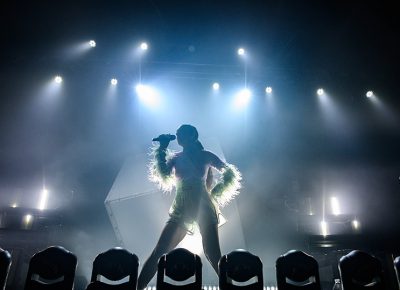 Poised majestically, Charli XCX serenades her SLC fans.