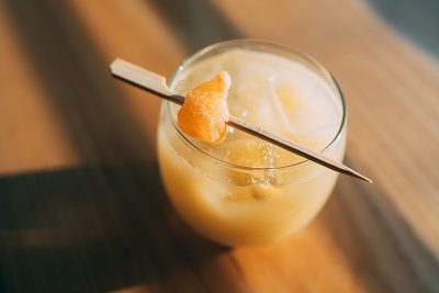 Tradition's Fire and Ice is an interesting mix of botanicals from gin and sage, tart blackberry and a creamy heat from serrano-pepper-infused honey.