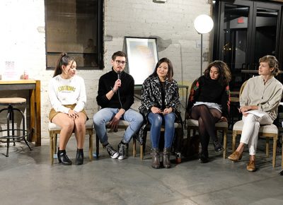 (L–R) Panelists Graciela Campos, Renato Olmedo-González and Jiyoun Lee-Lodge.