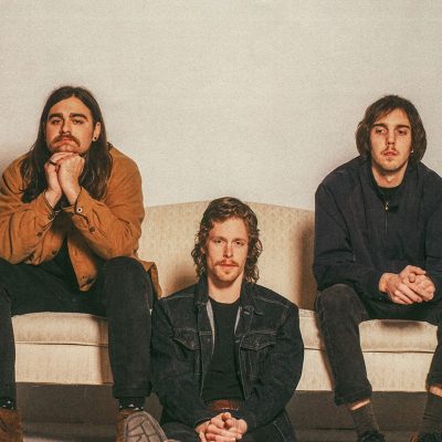 (L–R) Matt Vinson, Taylor Meier and Evan Westfall make up the folk group CAAMP.