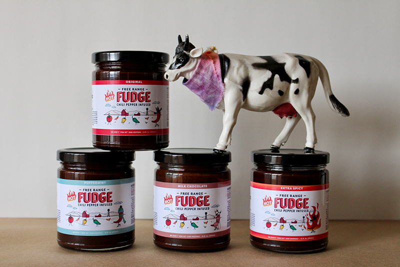 Free Range Fudge comes in four enticing chili-infused variants.