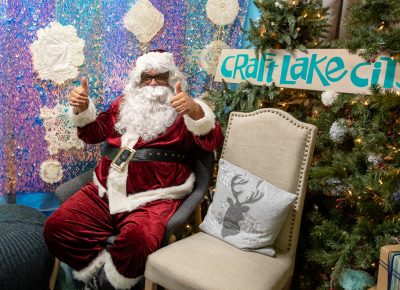 Santa was happy to greet guests at Craft Lake City’s Holiday Market.