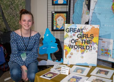 Beatrice T. graduated from Craft Lake City’s Kid’s Row to her first festival booth.