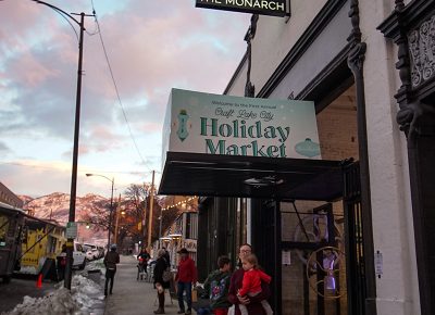 Entrance to the Holiday Market.