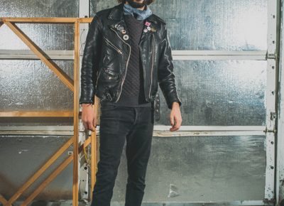 “With the leather jacket, it's like one of my favorite stories ever,” says Montoya. “I was breaking up with my Australian girlfriend over the phone at an underground party where there was a pop-up shop from Cosmic Wolf Vintage, and she had had this jacket for years. Nobody bought it and I bought it for 30 bucks.”