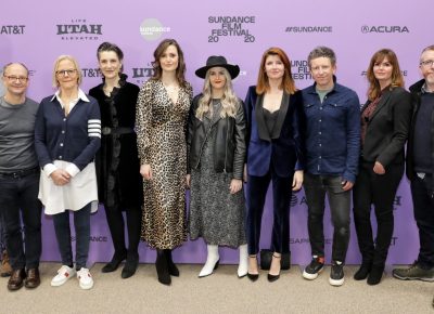 Cast and production pose for the new film Herself at the Sundance Film Festival 2020. Photo: Logan Sorenson (LmSorenson.net)