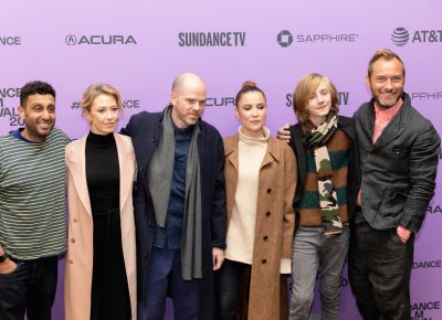 Cast and some production members for The Nest pose for a few photos during the red carpet premiere at the Sundance Film Festival 2020. Photo: Logan Sorenson (LmSorenson.net)