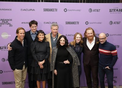 Cast and Production members for the new comedy Downhill at the Eccles Theater for the Sundance Film Festival 2020. Photo: Logan Sorenson