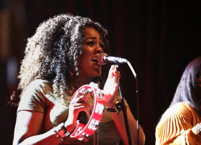 Some back-up singing talent working with Michael Kiwanuka in Salt Lake City.