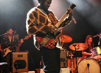 Michael Kiwanuka playing on stage in SLC, at the Depot at a sold-out, all-ages show.