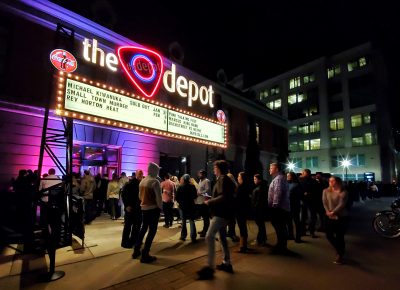 Lines made their way inside the Depot for the sold-out show with Michael Kiwanuka.