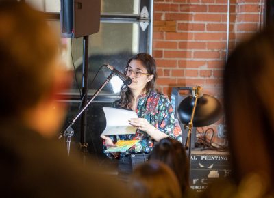 Jaqueline Balderrama reads her poems. She’s a Mexican American poet and author of the chapbook, Nectar and Small (Finishing Line Press 2019). Look for her next collection of poems, Now in Color, in September.