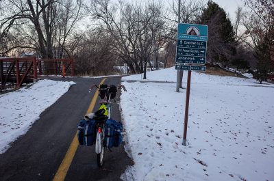 The Golden Spoke Ride bike trail stretches between Provo and Ogden for a total of over 100 miles of safe biking terrain.