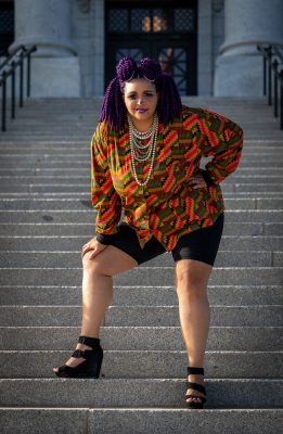 "I learned at an early age that I could either let the world destroy me with their hate or I could prove them wrong with a huge ass smile on my face."