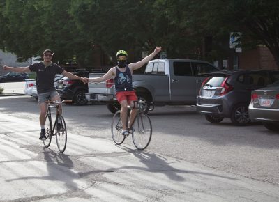 A pair of SLUG Cat buddies have no need for handlebars.