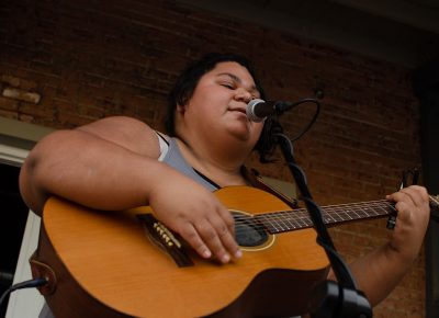 Mel Soul sang sweet, soulful tunes at the SLUG Picnic.