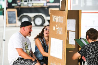 The Hand-Drawn Photobooth is a fun favorite of many an SLC event. Photo: Erin Sleater