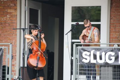 Fur Foxen were the first to take the stage at the August SLUG Picnic. Photo: Erin Sleater