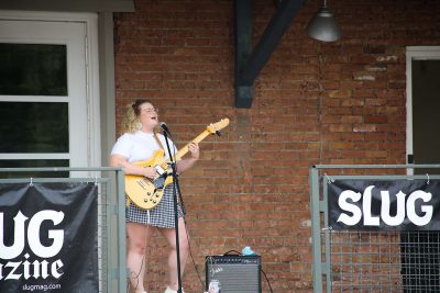 Cherry Thomas belted it out, as breezy and she was bombastic. Photo: Erin Sleater