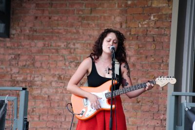 Elowyn sings her heart out to a rapt audience. Photo: Erin Sleater