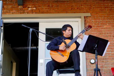 Maestro Gabino Flores Classical Guitarist performs at the September SLUG Picnic