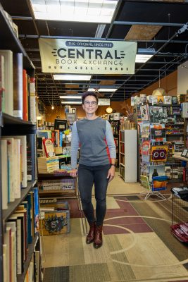 Central Book Exchange Owner Pam Pendersen keeps the store's shelves stocked with used treasures waiting for a new home.